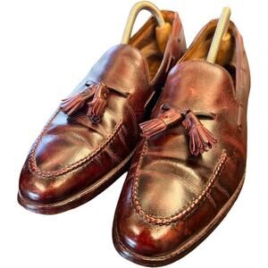 Frank brothers brown leather tassel